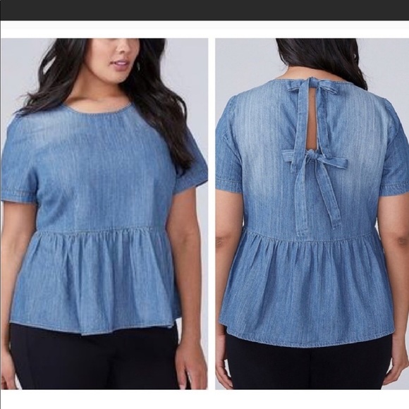 lane bryant peplum tops